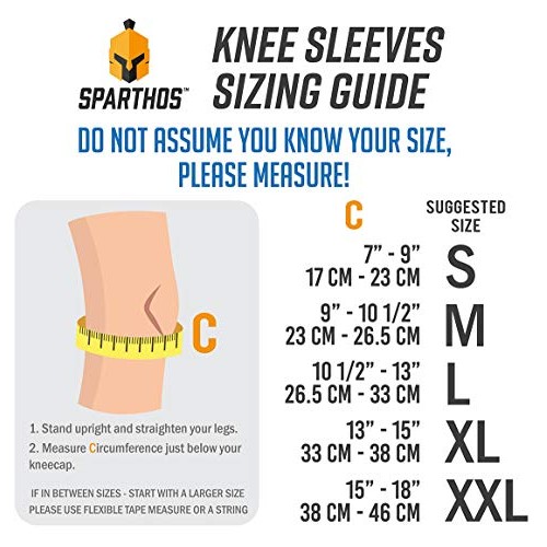 Sparthos Knee Compression Sleeves by Pair – Joint Protection an...