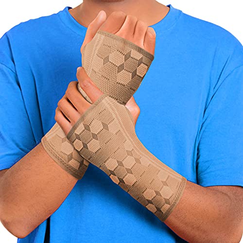 Sparthos Wrist Support Sleeves Pair – Compression Wrist Brace f...