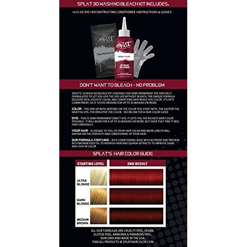 Splat Midnight No Bleach Kit Midnight Ruby