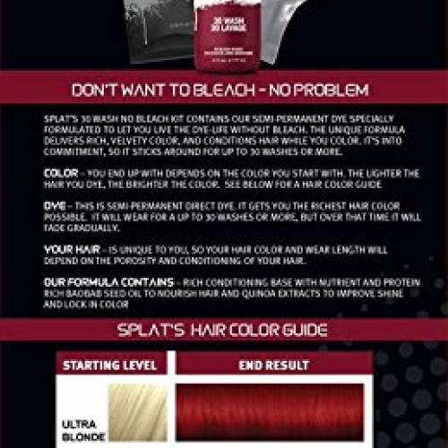 Splat Midnight No Bleach Kit Midnight Ruby