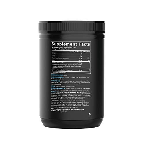 Multi Collagen Protein Powder Type I, II, III, V, X with Hyalur...