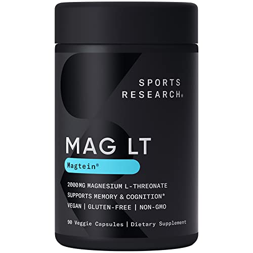 Sports Research Magtein Magnesium L-Threonate Capsules - Magnesiu...