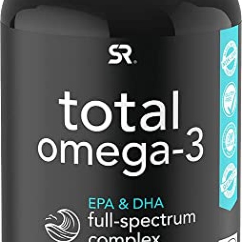 Sports Research Total Omega-3 Fish Oil from Wild Sockeye Salmon, ...