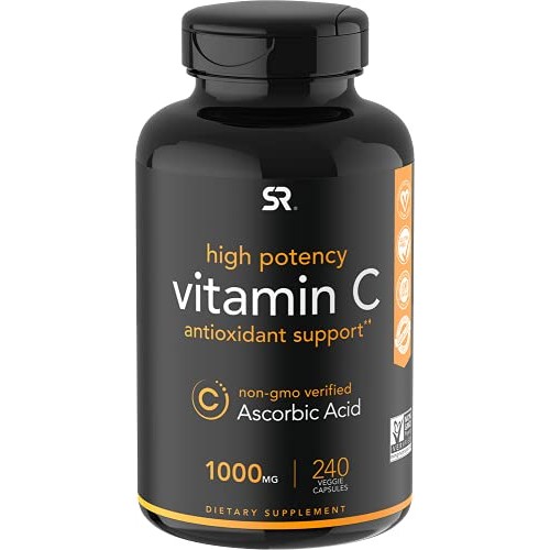 Vitamin C 1000mg 240 Veggie-Capsules | Non-GMO Project Verified...