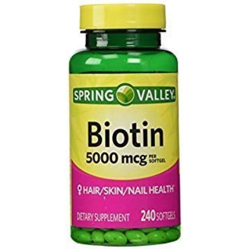 Spring Valley - Biotin 5000 mcg, 240 Softgels by Spring Valley