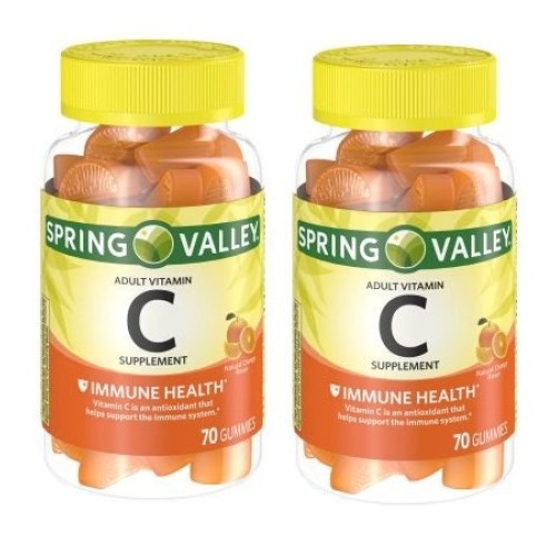 Spring Valley - Gummie Vitamin C 240 mg, 70 Orange Gummies Pack ...