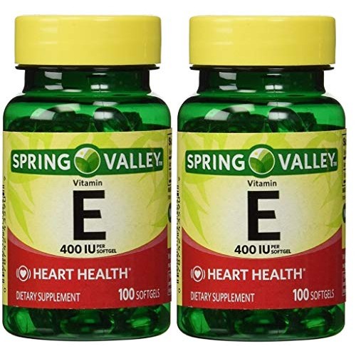 Spring Valley Vitamin E 400 IU, 100 Count Pack of 2