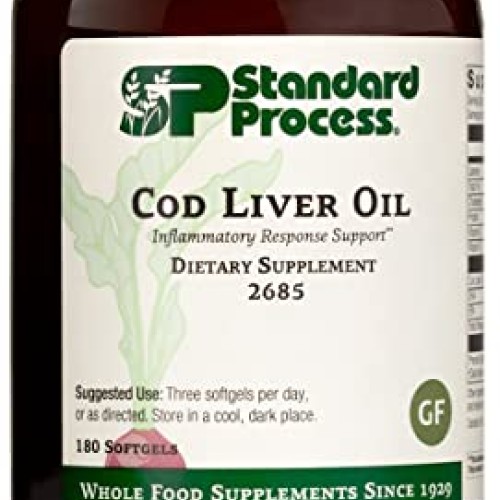 Standard Process Cod Liver Oil - EPA and DHA - Whole Food Eye Sup...