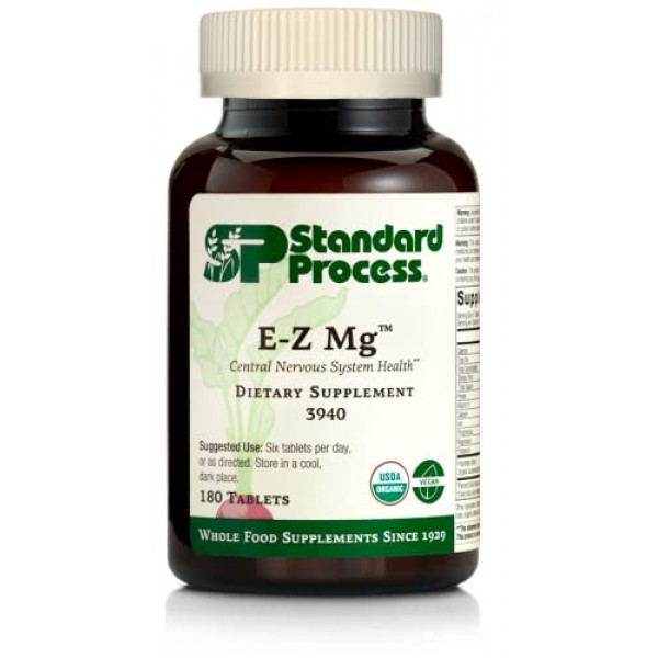Standard Process - E-Z Mg - Plant-Based, Multiform, Organic, Supp...
