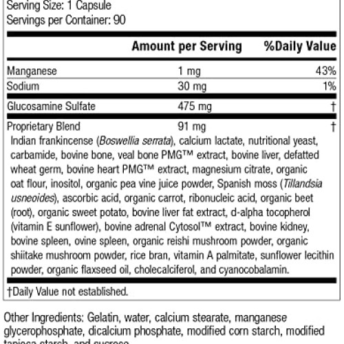 Standard Process Glucosamine Synergy - Whole Food RNA Supplement ...