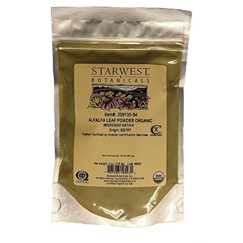 Alfalfa Leaf Powder Organic - 4 Oz,Starwest Botanicals