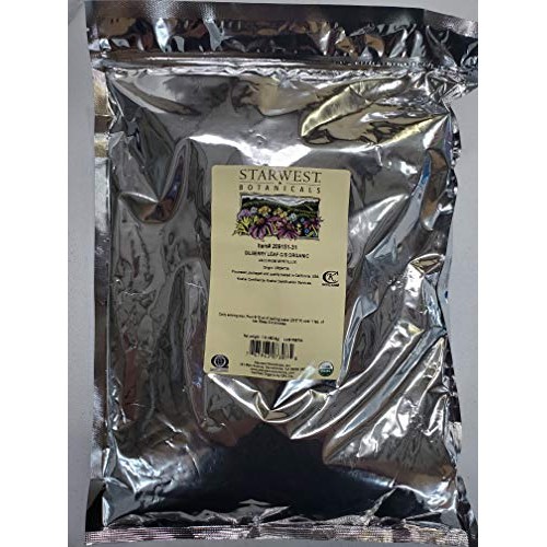 Bilberry Leaf Cut & Sifted Organic - 1 Lb,Starwest Botanicals,