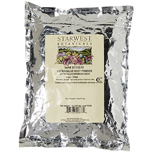 Starwest Botanicals Astragalus Root Powder, 1 Pound