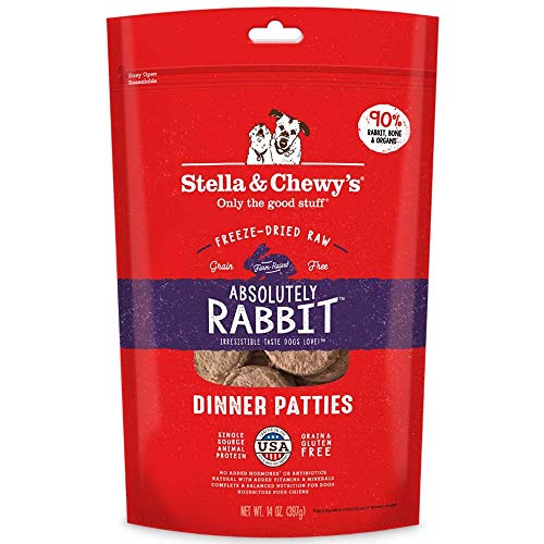Stella & Chewys Freeze-Dried Raw Absolutely Rabbit Dinner Pattie...