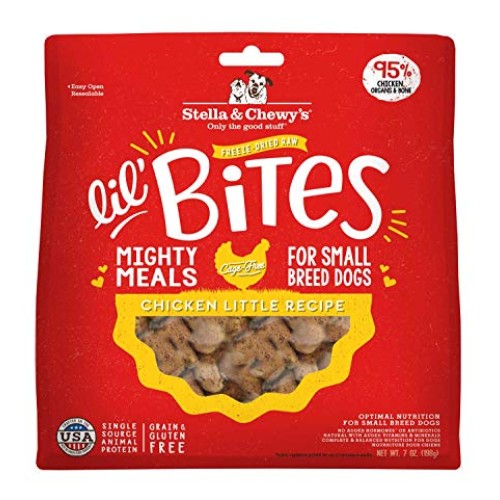 Stella & Chewys Freeze-Dried Raw Lil Bites Itty Bitty Beef Reci...