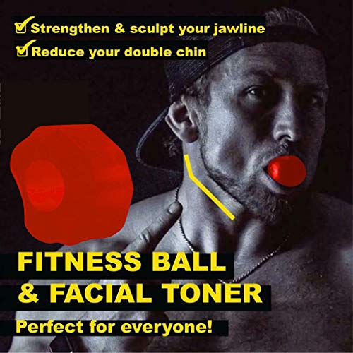 Jaw Line Exercise Face Fitness Ball & Facial Toner Exerciser Mand...