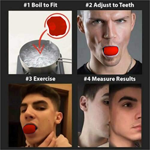 Jaw Line Exercise Face Fitness Ball & Facial Toner Exerciser Mand...