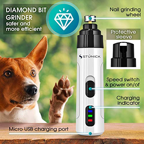 STÙNICK - Dog Nail Grinder for Small, Medium and Large Dogs - Gen...