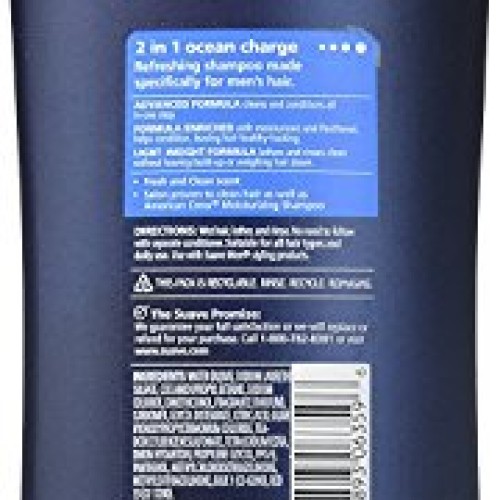 Suave Professionals Mens, 2-in-1 Shampoo & Conditioner, Ocean Cha...