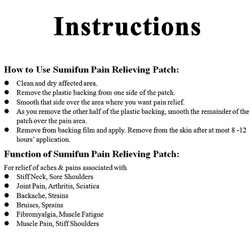 Sumifun Back Pain Patches, 64 Pcs of Herbal Patches for Bone Pain...