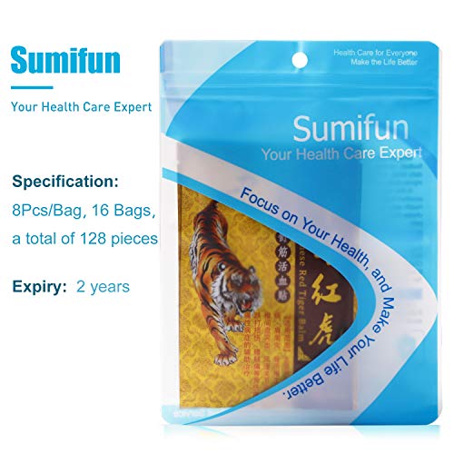 Sumifun Pain Relieving Patches,128 Pcs of Herbal Patches for Reli...