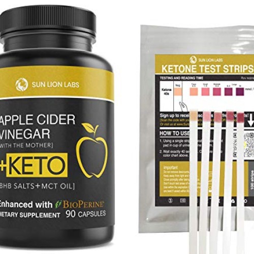 Apple Cider Vinegar Capsules with Mother + Keto Diet Pills, BHB S...