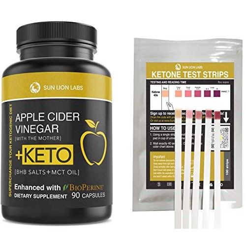Apple Cider Vinegar Capsules with Mother + Keto Diet Pills, BHB S...