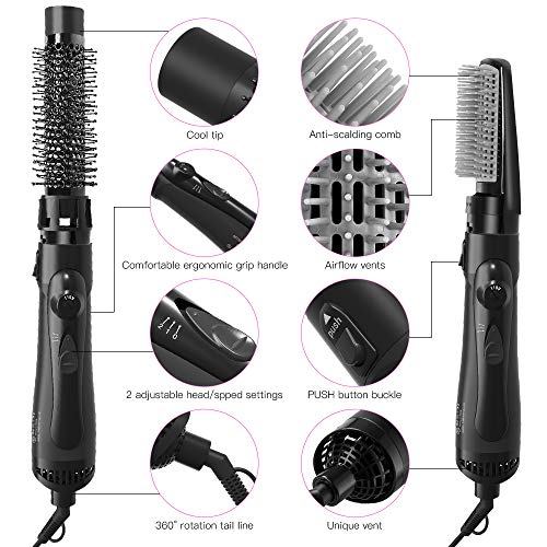 3-in-1 Hair Dryer Brush, Hair Dryer & Volumizer in one, Hair Curl...