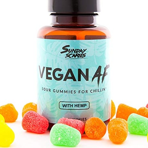 Sunday Scaries Vegan AF Hemp Oil Extract Gummies w/Vitamins, All ...