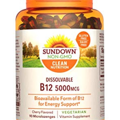 Methylcobalamin B12 by Sundown, For Energy Support, Vegetarian, N...