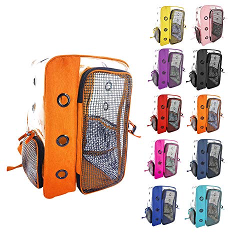 Pet Carrier Bag Cat Backpack Panoramic Transparent Breathable Out...