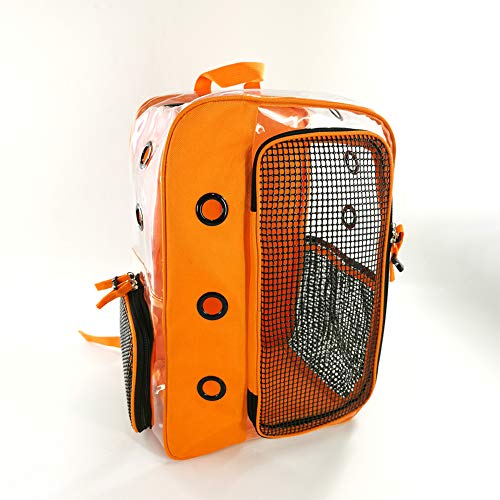 Pet Carrier Bag Cat Backpack Panoramic Transparent Breathable Out...