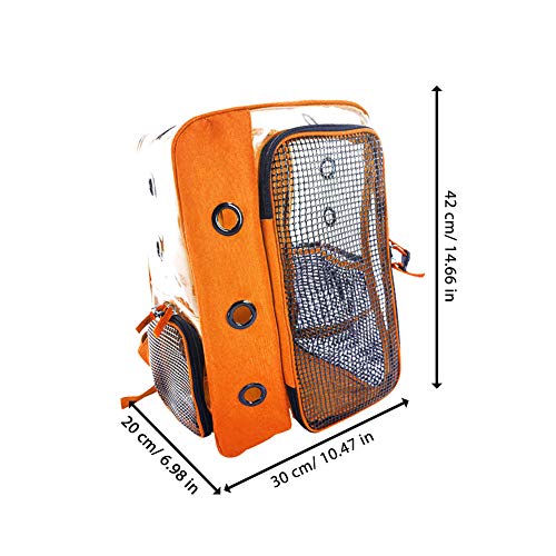 Pet Carrier Bag Cat Backpack Panoramic Transparent Breathable Out...