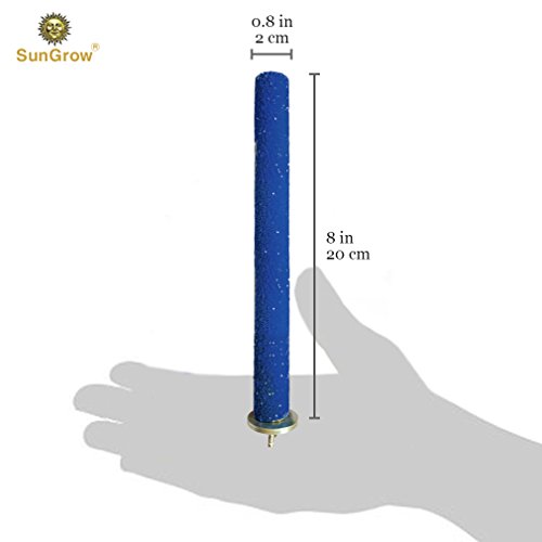 SunGrow Bird Perch, 8 Inches, Naturally Keeps Pet Bird Nails Trim...