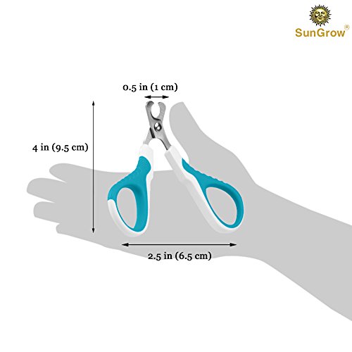 SunGrow Pet Nail Clipper for Paw Grooming, Restrain Nail Injuries...