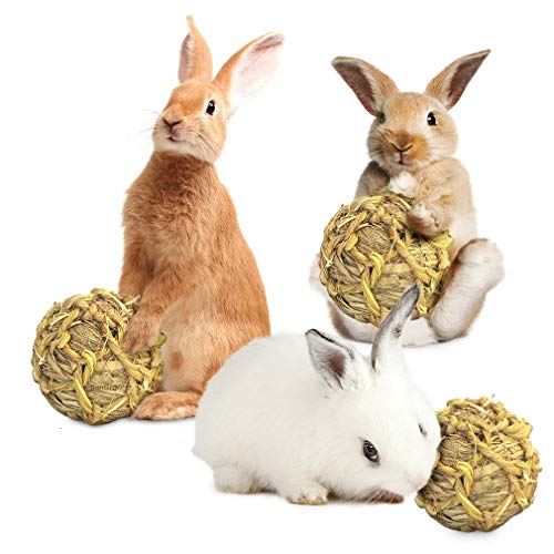 SunGrow Seagrass Balls for Rabbit, Healthy for Your Pet’s Gums & ...