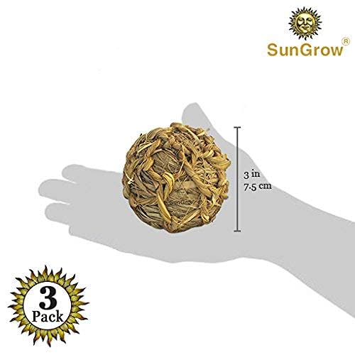 SunGrow Seagrass Balls for Rabbit, Healthy for Your Pet’s Gums & ...