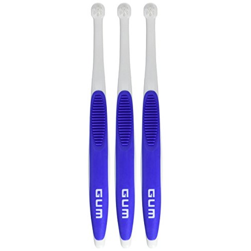 Gum 308 End Tuft Toothbrush - Colors Vary 3 Pack