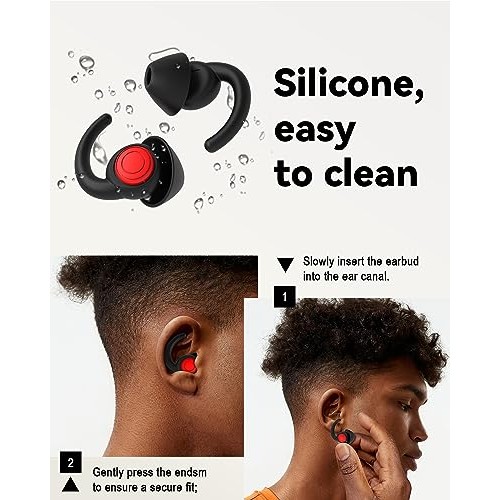 SUPCEAT Ear Plugs for Sleeping - Noise Reduction Soft Silicone Ea...