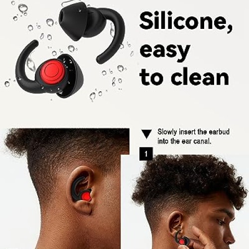 SUPCEAT Ear Plugs for Sleeping - Noise Reduction Soft Silicone Ea...