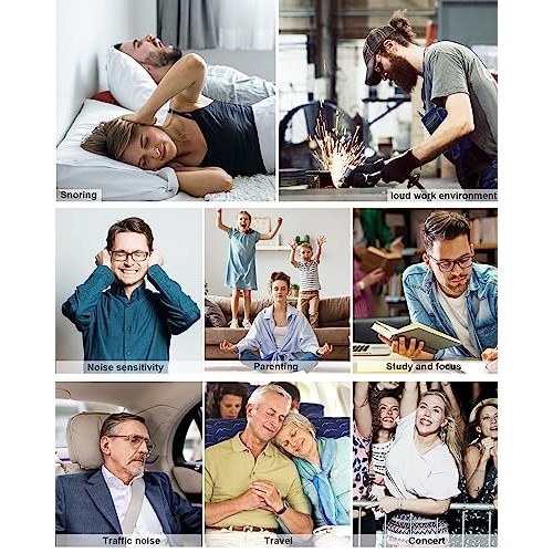 SUPCEAT Ear Plugs for Sleeping - Noise Reduction Soft Silicone Ea...