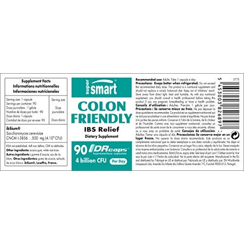 Supersmart - Colon Friendly 4 Billion CFU Per Day - Probiotics fo...