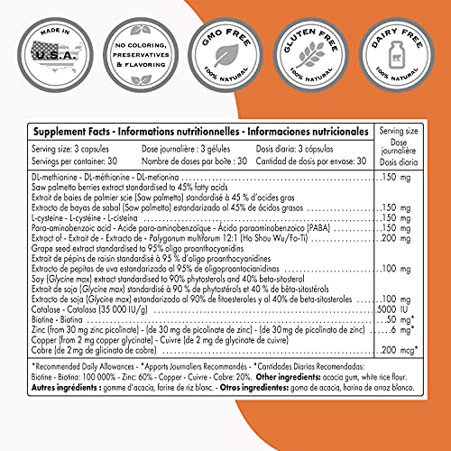 Supersmart - Grey Hair Formula - with Saw Palmetto Extract Standa...