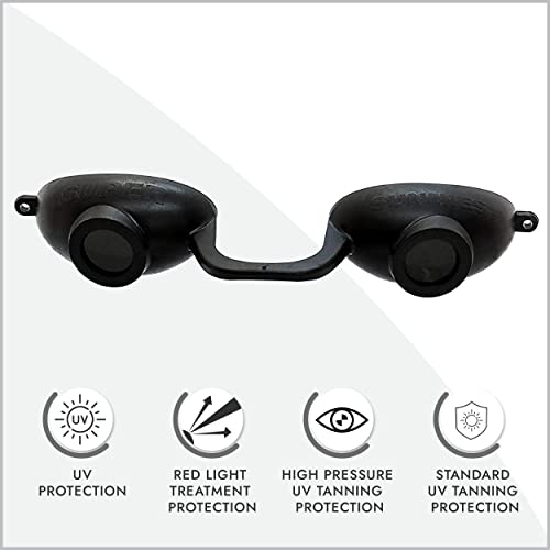 Super Sunnies Evo Flexible Tanning Bed Goggles UV Eye Protection ...