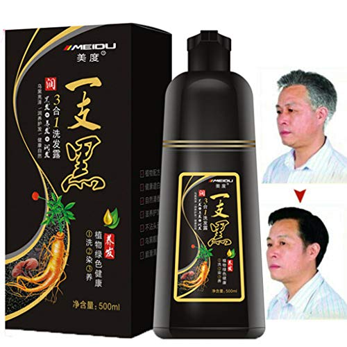 SuperUS White Hair Into Black Fast black hair shampoo Only 5minut...