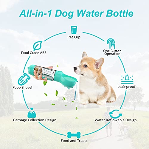 Dog Water Bottle All in 1 Universal Pet Water Dispenser Portable ...
