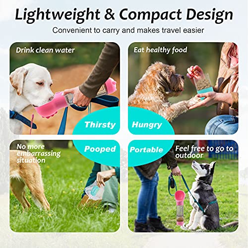 Dog Water Bottle All in 1 Universal Pet Water Dispenser Portable ...