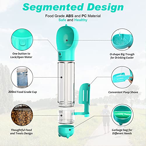 Dog Water Bottle All in 1 Universal Pet Water Dispenser Portable ...