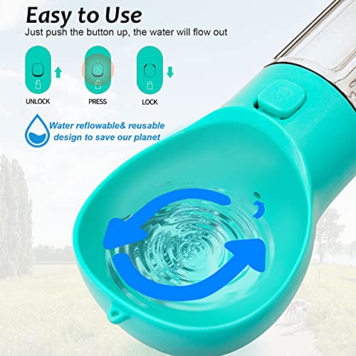 Dog Water Bottle All in 1 Universal Pet Water Dispenser Portable ...
