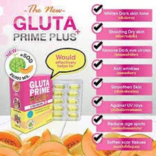 Supreme Gluta Prime Plus gluta white Lightening white Glutathione...